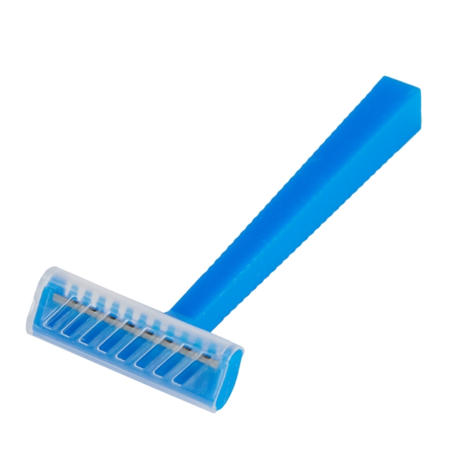 Einweg-Rasierer 100 mm, einschneidig, blau